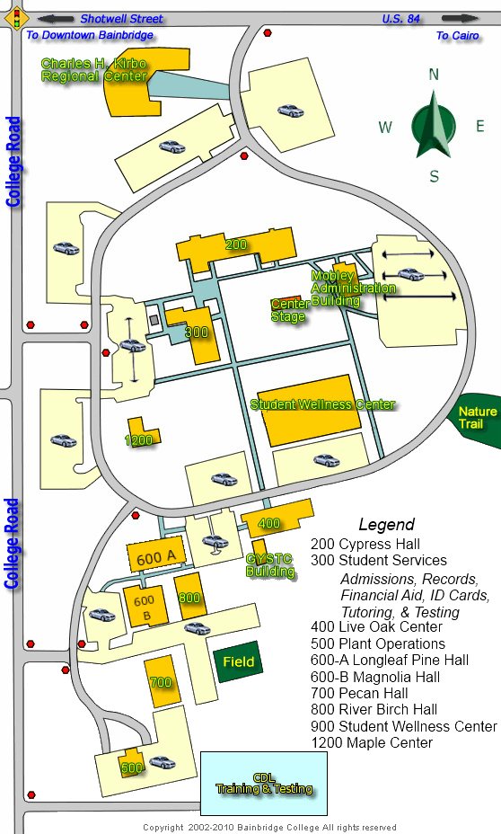 Bainbridge State College Main Campus Map – Sowegalive