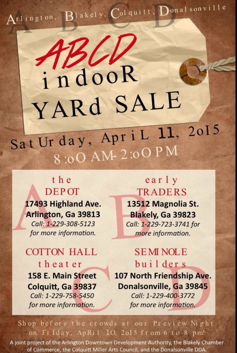 Community yard sale going on in four SW GA counties this weekend