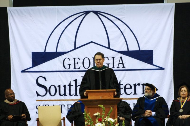 Senator Dean Burke delivers commencement address at Southwestern Sowegalive