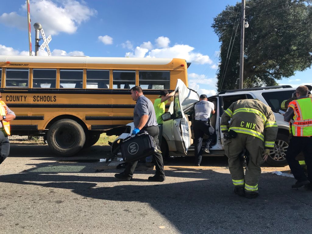 WRECK Distracted Driver Rear Ends School Bus in Bainbridge Sowegalive